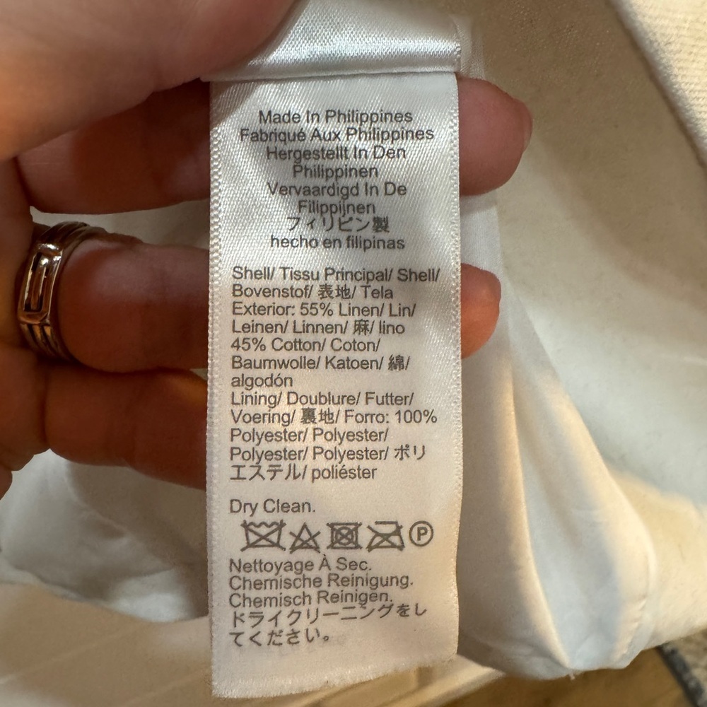 J. Crew White Linen-blend Holland Blazer
Size 00 - Picture 8 of 9